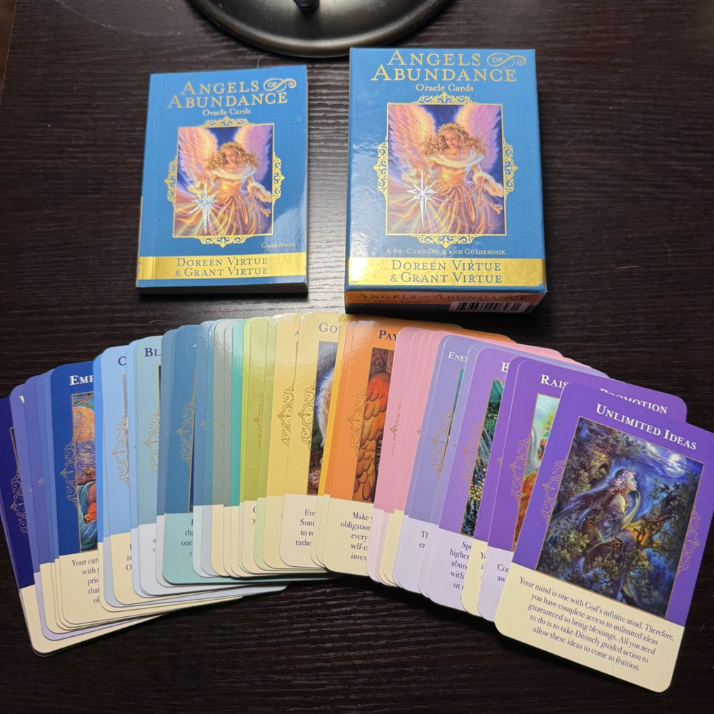 Doreen Virtue Oracle Cards Angels of Abundance Guidebook OUT OF PRINT tarot